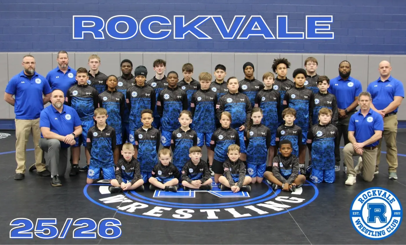 Rockvale Wrestling Club 2025-2026 team photo